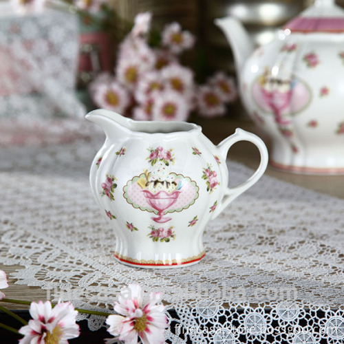 360CC Elegant Design New Bone China Ceramic Milk Jug
Quality Assured